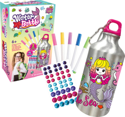 Set kreativ për dekorim shishe uji, Mermaid Diamond Sticker, për fëmijë