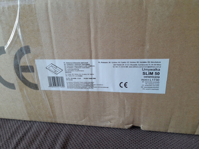 Lavaman Deftrans Metro Slim D50, 50cm, për banjo, i bardhë