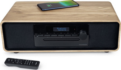 Mикросистем за музика Thomson MIC300IDABBT, 60W, Bluetooth CD USB DAB+ FM, црна дрво