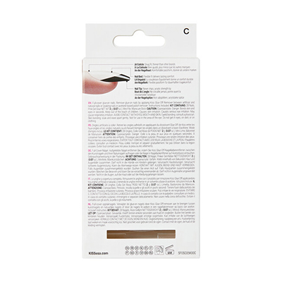 Thonj artificialë KISS Salon Acrylic French Color, 28 copë