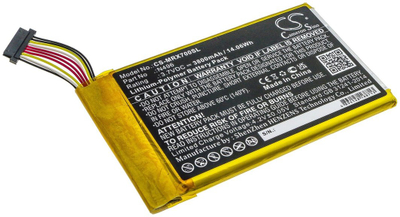 Bateri GPS Cameron Sino N496 TRX7, Li-Polymer, 3.7V 3800mAh, e verdhë