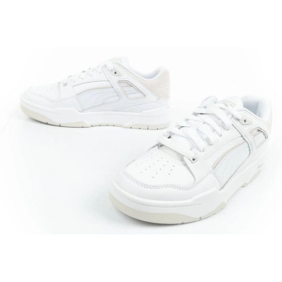 Atlete Puma Slipstream M 38854902, lëkurë natyrale, shollë e lartë, të bardha