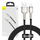 Kabllo karikimi Baseus Cafule Metal, USB në Lightning, 1m, 2.4A, i zi