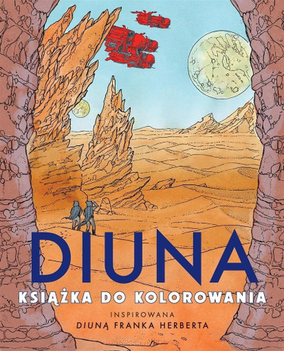 Libër me ngjyra Dune Coloring Book, 44 figura për ngjyrosje, për të rritur, shumëngjyrësh