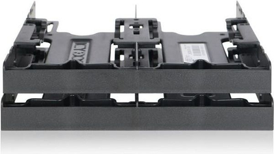 Кламер за монтирање Icy Dock MB344SP, за 4 HDD SSD 2.5\", за лежиште 5.25\", црна