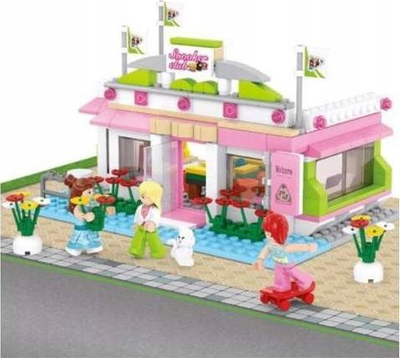 Lodra me blloqe Sluban Girls Dream B0527, klub bilardoje, moshat 6+, rozë jeshile