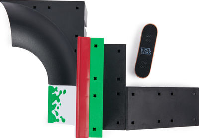 Set loje fingerboard Tech Deck X-Connect Zero Bowl Builder, me rampe dhe pjesë ndërtimi, për fëmijë 6+