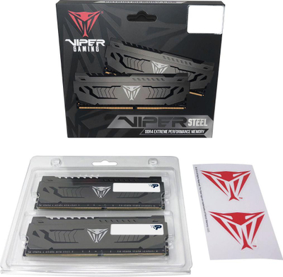 Memorie Patriot Viper Steel, DDR4, 8 GB, 3200 MHz, CL16, PVS48G320C6