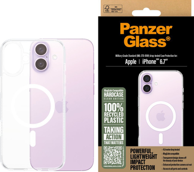 Mbulesë telefoni CARE by PanzerGlass HardCase MagSafe për iPhone 16 Plus, transparente