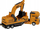 Lodër kamion ndërtimi MEGA CREATIVE TRUCK CAR MIX, 26 cm, me friksion, i verdhë