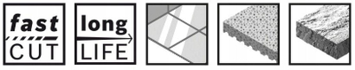 Prerëse vrimash për gërryes këndor Bosch Dry Diamond, 83mm, për pllaka qeramike