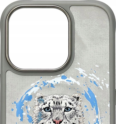 Kapit iPhone Uniq Nimmy Panther MagSafe, për iPhone 16 Pro, TPU PC, gri e çelët