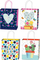 Qese dhuratash Fresh Decorative Bag, madhësia M, me dritare vertikale, shumëngjyrëshe
