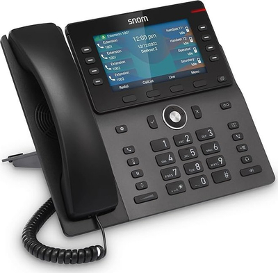 Фиксен телефон Snom M58, DECT, екран 5\", црн