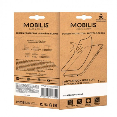 Mbrojtës ekrani dhe kapak mrapa Mobilis 036295, transparent, i fortë ndaj goditjeve
