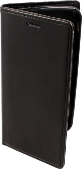 Këllëf flip TelForceOne për Huawei Y6P, lëkurë eko, me portofol, i zi