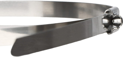 Lidhëse kabllosh Bradas TS1446520, çelik inox, 520mm, set 25 copë, argjendtë