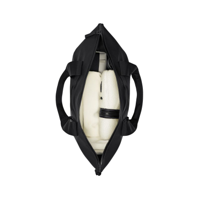 Çantë Tote Rains Tote Bag, e papërshkueshme nga uji, uniseks, e zezë