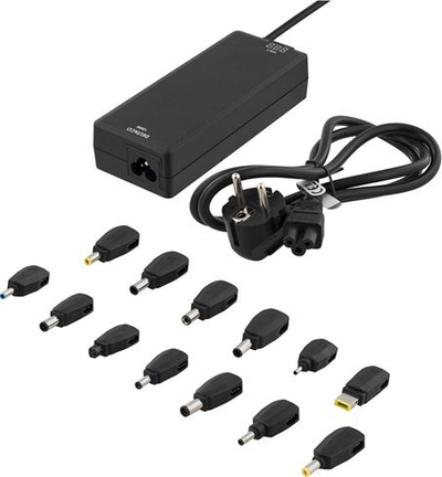 Karikues universal notebook DELTACO, 120W, AC 100-240V, i zi