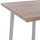 Tavolinë ngrënieje OFIRA HM8374.02, 140x80 cm, MDF sonoma, këmbë metalike të bardha
