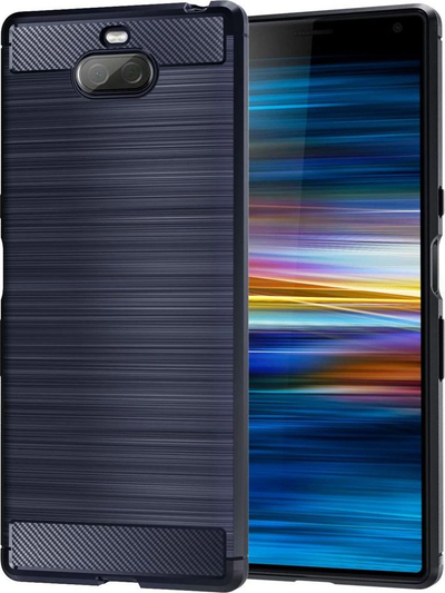 Kullë mbrojtëse Carbon Lux blu për Sony Xperia XA3, TPU