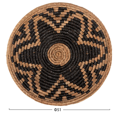 Dekor muri rrethor Φ51x6Hcm (HM7863), zezë