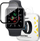 Xham mbrojtës Wozinsky për Apple Watch 4 5 6 SE 40mm, transparencë e lartë, kornizë e zezë
