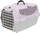 Kafaz transporti Trixie Capri 1 XS, plastikë, për mace dhe qen të vegjël, gri e çelët me rozë