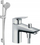 Set dushi Hansgrohe Vernis Blend, shufër 72 cm, kokë dore me gyp, krom