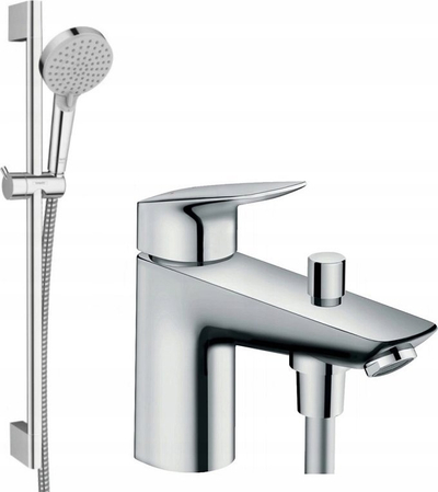 Set dushi Hansgrohe Vernis Blend, shufër 72 cm, kokë dore me gyp, krom