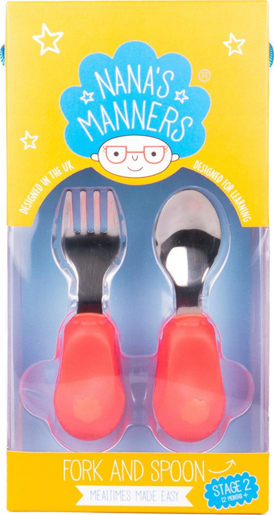 Set piruni dhe thike për kalamoj Nanas Manners, ergonomik, portokalli