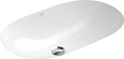 Lavaman nën-banako Villeroy &amp; Boch O.novo 416260, 600x350mm, me tejmbushje, i bardhë