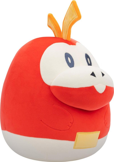 Lodër pelushi Pokémon Squishmallow Fuecoco, 20\", e kuqe