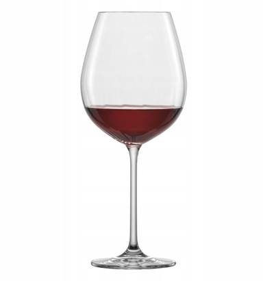 Gotë vere të kuqe Zwiesel Glas Prizma, me këmbë, qelq i kthjellët