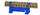 Terminal bllok ELS POLSKA LZ-12B, 12 pola, 10mm², TH35, blu