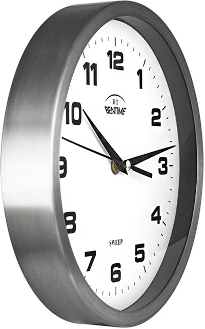 Orë muro Bentime H09-SW8063GN, e argjendtë