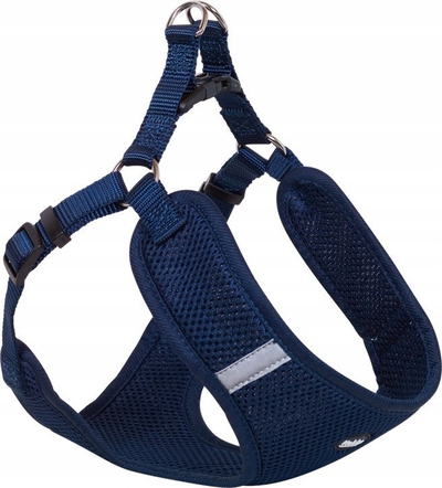 Shenjë gjoksi për qen Nobby Mesh Reflect Harness XXS, 28-33 cm, reflektuese, blu navy