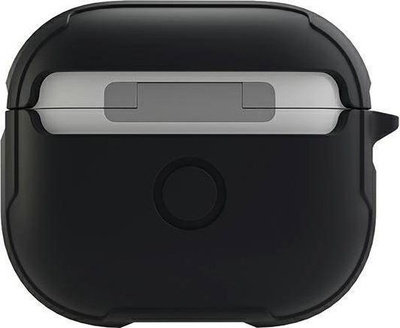 Mbrojtëse antimikrobiale Uniq Valencia për Apple AirPods 3, e zezë 