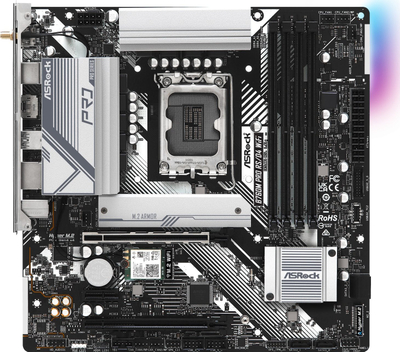 Pllakë amë ASRock B760M PRO RS/D4 WiFi, Intel LGA1700, DDR4, e zezë