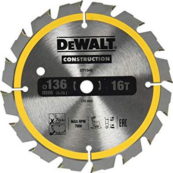 Teh rrethorë për sharrë DeWalt, 136x10mmx24