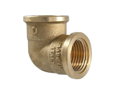 Bashkues këndor Tdm Brass ELBOW 3/4 F/F, lidhje 3/4", bronzi, portokalli