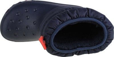 Çizme bore për kalamaj Crocs Classic Neo Puff Boot Jr 207684-410, termo, navy blue
