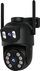 Kamerë sigurie WiFi iCSee PTZ, 6MP, dy lente, IP65, e zezë
