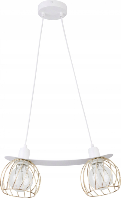 Lampë varese Sigma Regge 2 31855, 2xE27 60W, e bardhë me ari