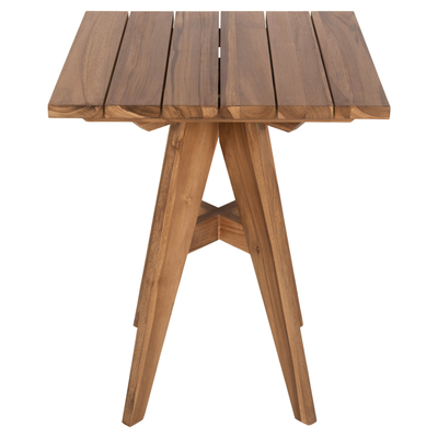 Tavolinë kopshti LEO HM9860.11, dru teak, 60x60x76 cm, ngjyrë natyrale