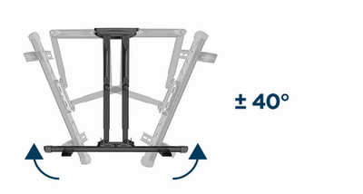Mbajtëse muri për TV Gembird WM-58ST-01, 32"-58", e zezë