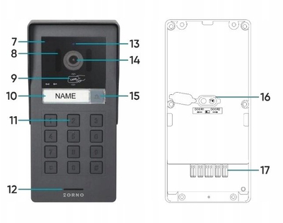 Set videointerfoni Orno GADI, 10", Wi-Fi, i zi