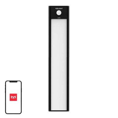 Llambë dollapi Yeelight Closet Light 20cm, sensor lëvizjeje, dritë e ngrohtë, e zezë