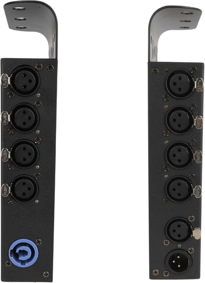 Ndarës DMX LIGHT4ME Xsplit 8, 8 kanale, për montim në rack, i zi