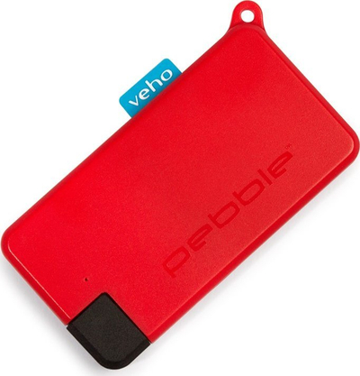 Power bank Veho Pebble Pokket, 1000mAh, USB C, i kuq